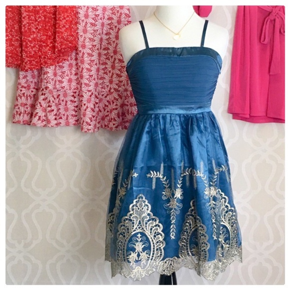 Indigo Girl Party Mini Dress - Picture 9 of 10